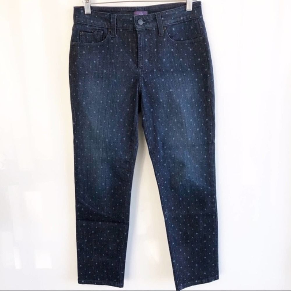 NYDJ Alisha ankle polka dot jeans NWOT Size 4